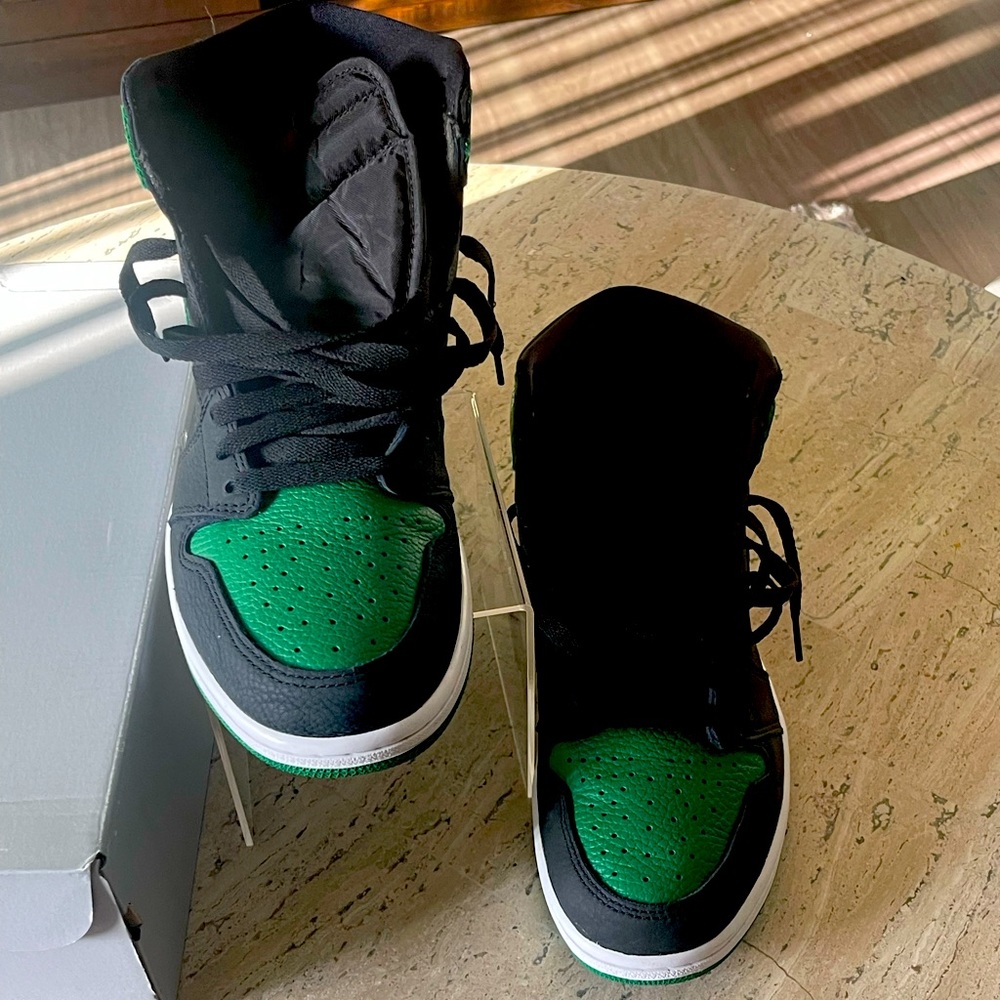Black and Green Jordan’s
